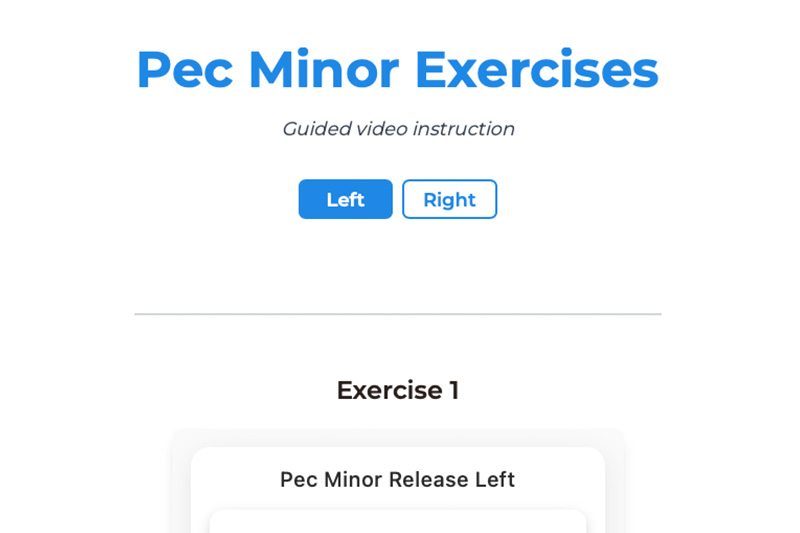 Therapeutic Exercises
